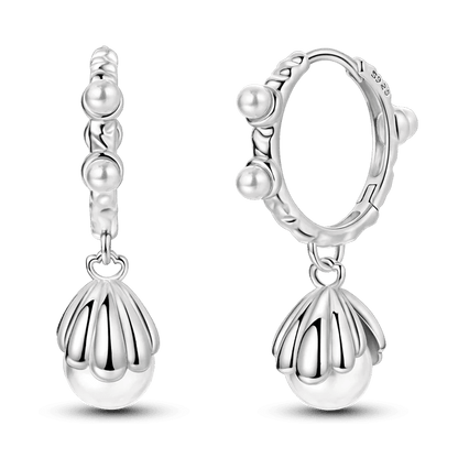 925 Sterling Silver Colored Zirconium Cross Skull Iron Tower Feather Coffee Cup Star Earrings Gift for Women Jewelry Wedding - Clacker