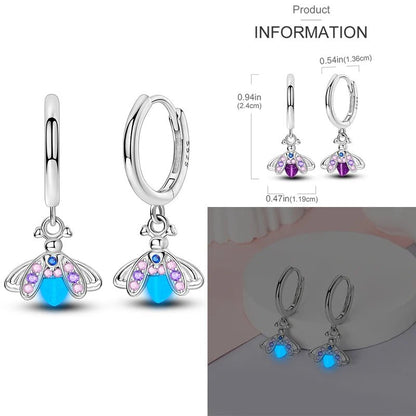 925 Sterling Silver Colored Zirconium Cross Skull Iron Tower Feather Coffee Cup Star Earrings Gift for Women Jewelry Wedding - Clacker