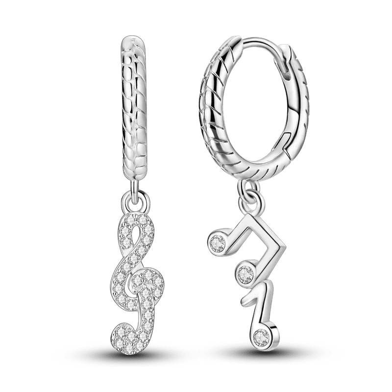 925 Sterling Silver Colored Zirconium Cross Skull Iron Tower Feather Coffee Cup Star Earrings Gift for Women Jewelry Wedding - Clacker