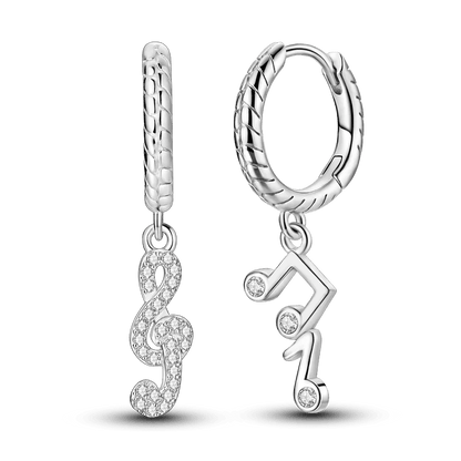 925 Sterling Silver Colored Zirconium Cross Skull Iron Tower Feather Coffee Cup Star Earrings Gift for Women Jewelry Wedding - Clacker