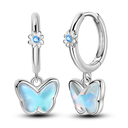 925 Sterling Silver Colored Zirconium Cross Skull Iron Tower Feather Coffee Cup Star Earrings Gift for Women Jewelry Wedding