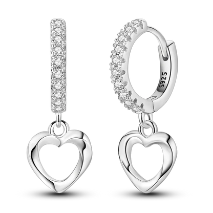 925 Sterling Silver Colored Zirconium Cross Skull Iron Tower Feather Coffee Cup Star Earrings Gift for Women Jewelry Wedding