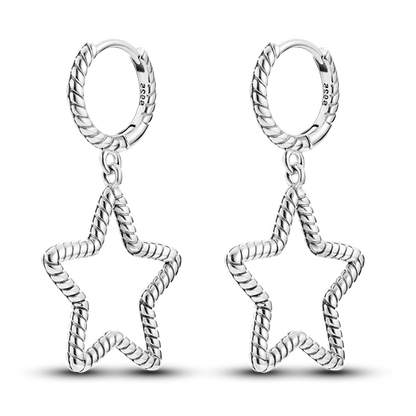 925 Sterling Silver Colored Zirconium Cross Skull Iron Tower Feather Coffee Cup Star Earrings Gift for Women Jewelry Wedding