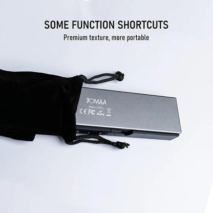 Jomaa Folding Keyboard Bluetooth Rechargeable Bluetooth Keyboard for Laptop iPad Phone Mini Portable Folding Keyboard