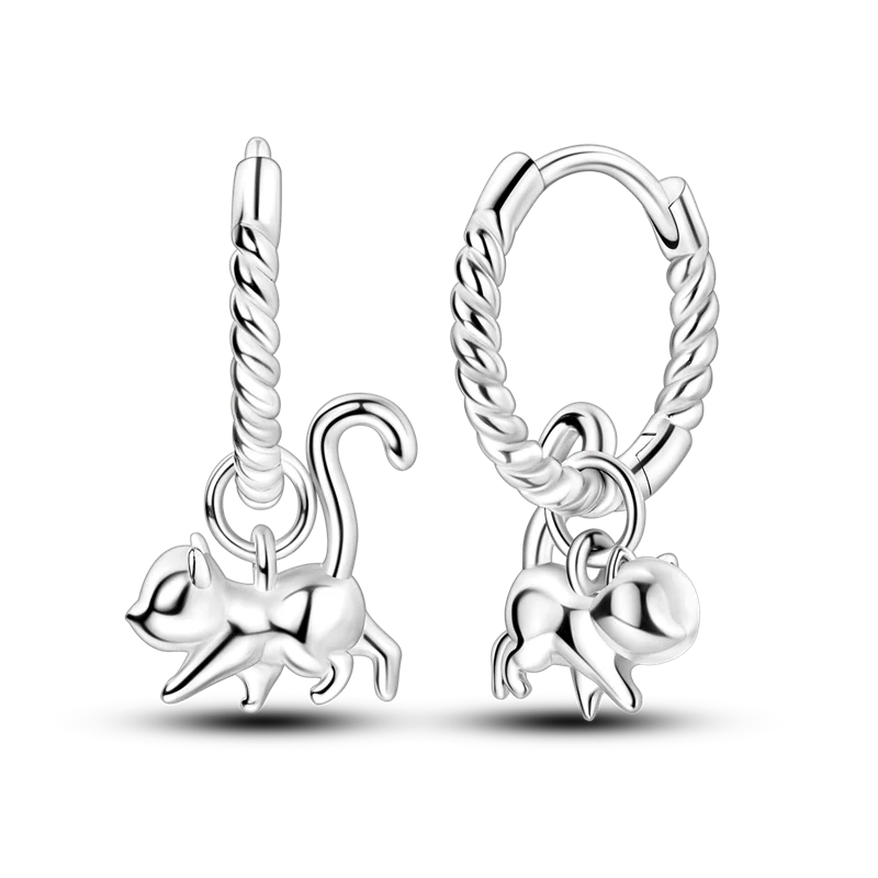 925 Sterling Silver Colored Zirconium Cross Skull Iron Tower Feather Coffee Cup Star Earrings Gift for Women Jewelry Wedding