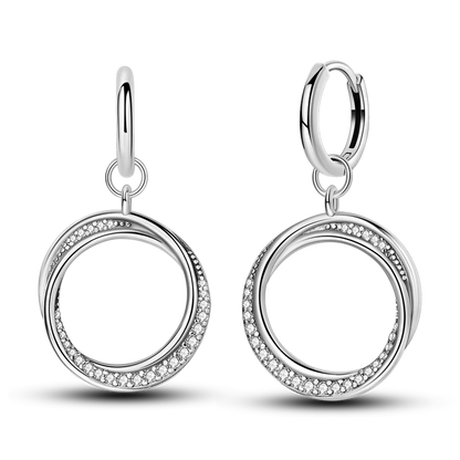 925 Sterling Silver Colored Zirconium Cross Skull Iron Tower Feather Coffee Cup Star Earrings Gift for Women Jewelry Wedding