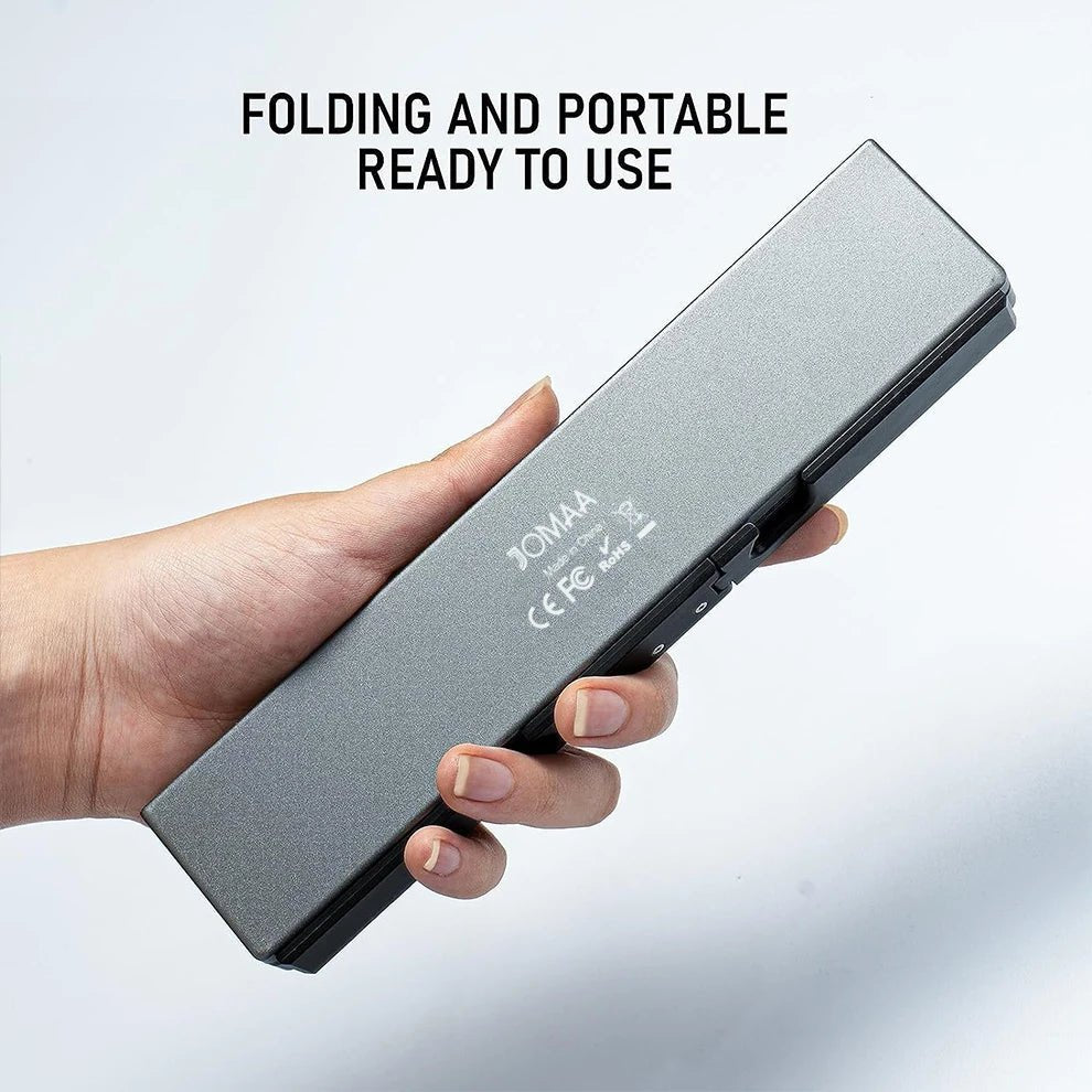 Clavier Bluetooth Pliable – Compatible iPhone, iPad, Android & PC | Ultra-Portable avec Support Intégré - Clacker