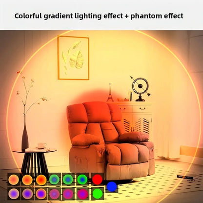 Motion Sensor Night Light 7 Color Change LED Wireless Wall Lamp Magnetic Rechargeable Spotlight for Bathroom Bedroom Living Room - Clacker